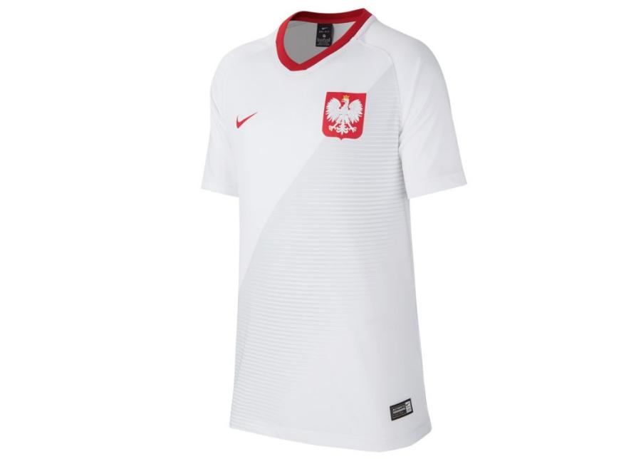 Lasten jalkapallopaita Nike Polska Breathe Football Top Home Jr 894013-100