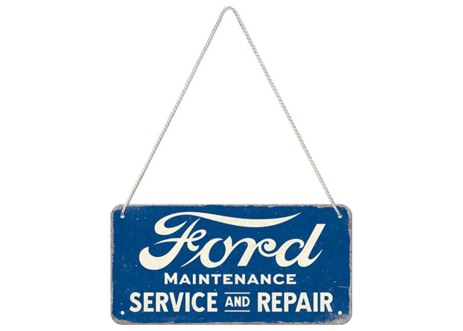 Retro metallitaulu Ford - Service & Repair 10x20 cm