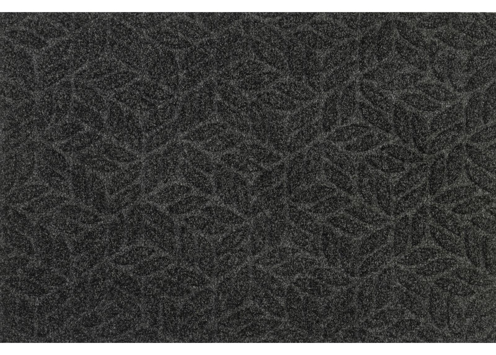 Ovimatto Dune Leaves dark grey 60x90 cm