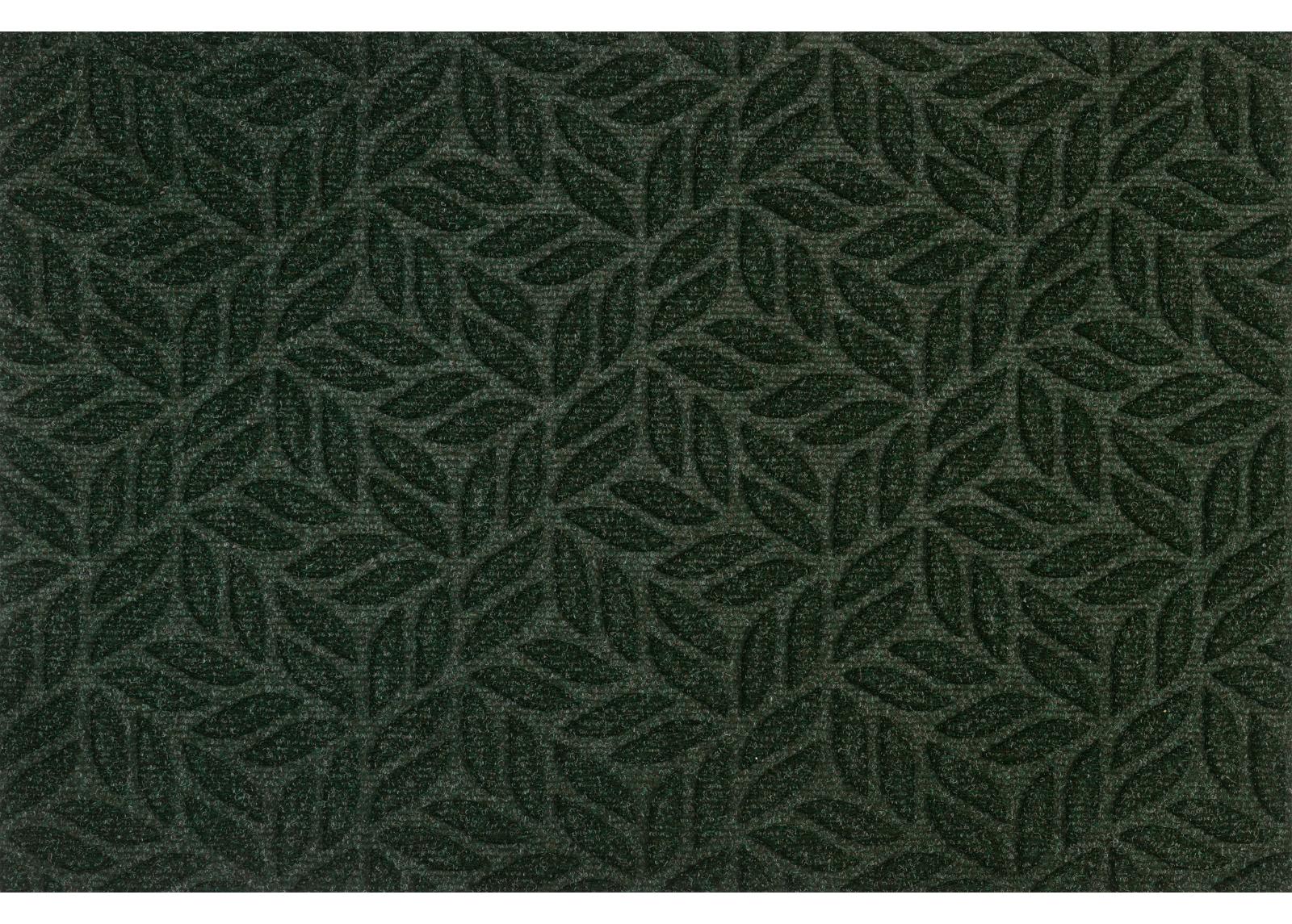 Kynnysmatto Dune Leaves midnight green 60x90 cm