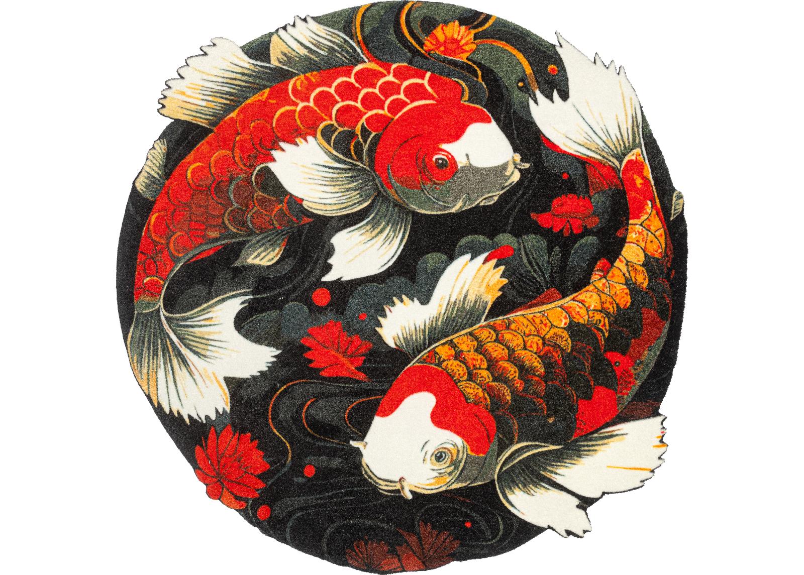 Pyöreä matto Koi Couple Ø 120 cm