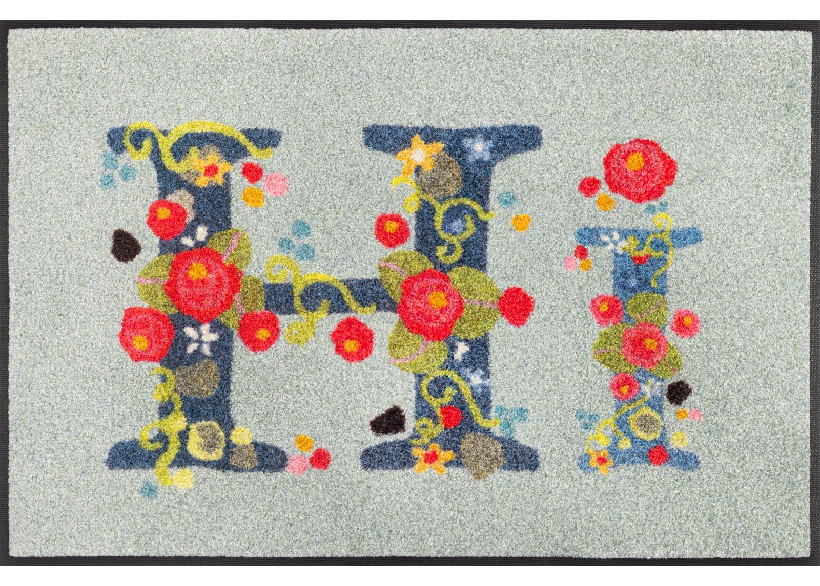 Kynnysmatto Hi with Roses 50x75 cm