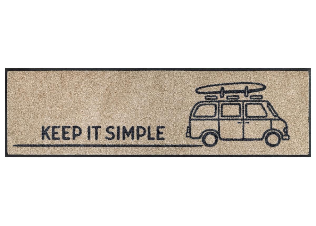 Kynnysmatto Keep it Simple beige 35x120 cm