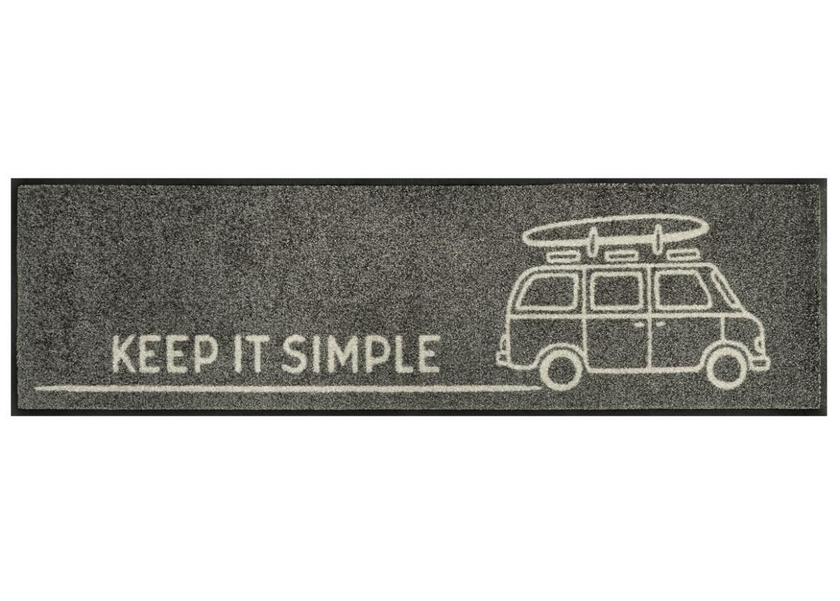 Käytävämatto Keep it Simple grey 35x120 cm