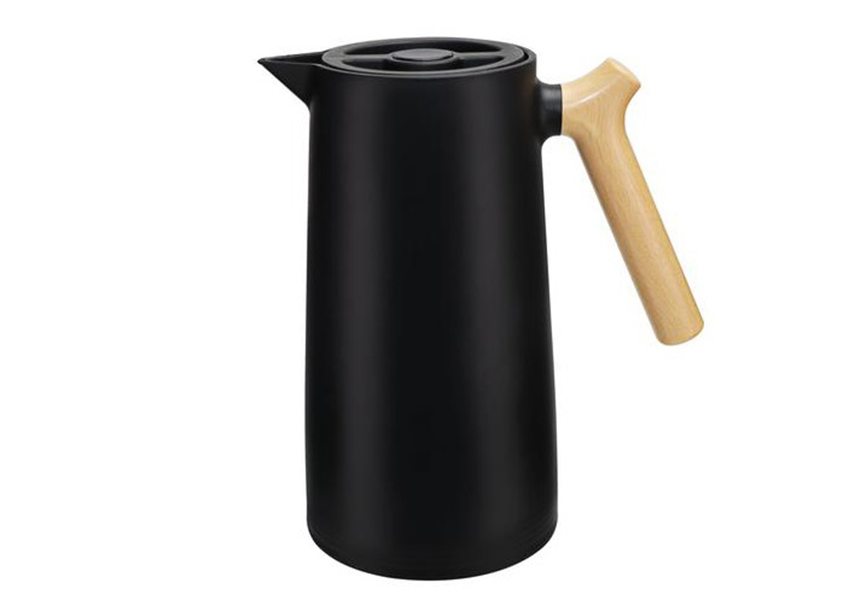 Termoskannu lasisisulla 980 ml, musta