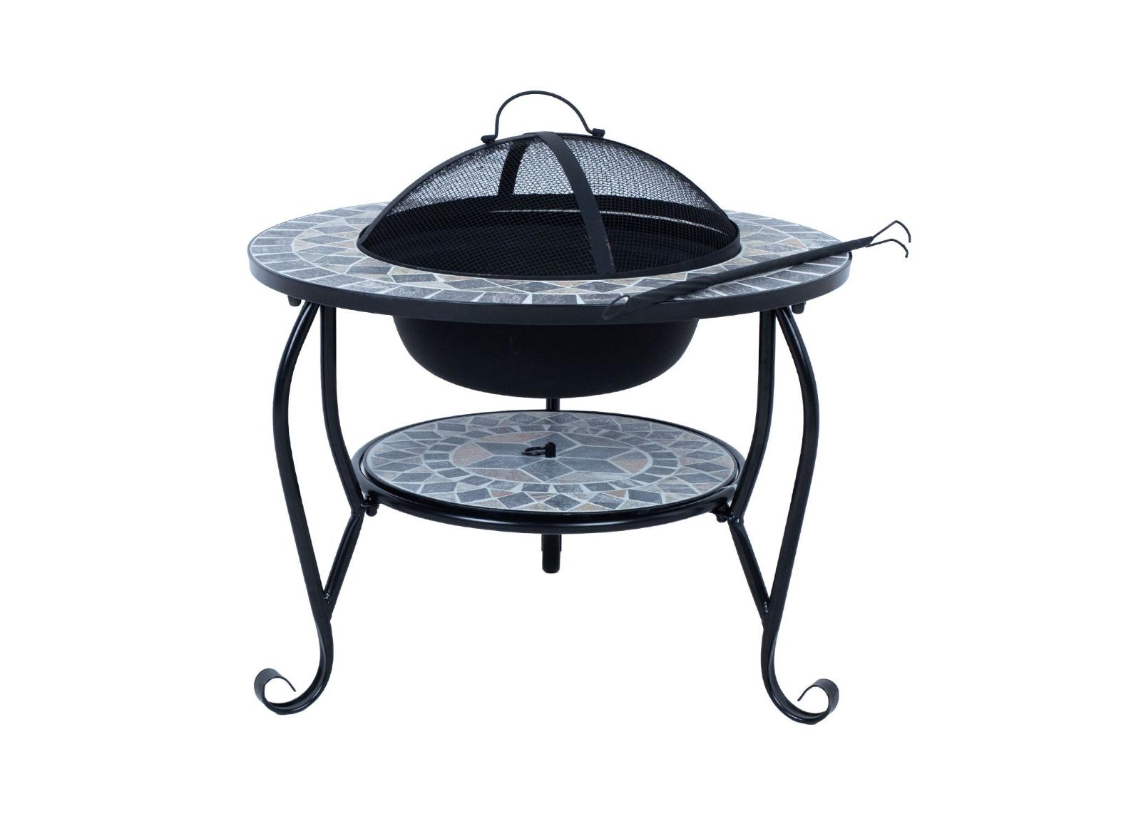 Tulisija Mosaic Ø 60 cm, harmaa