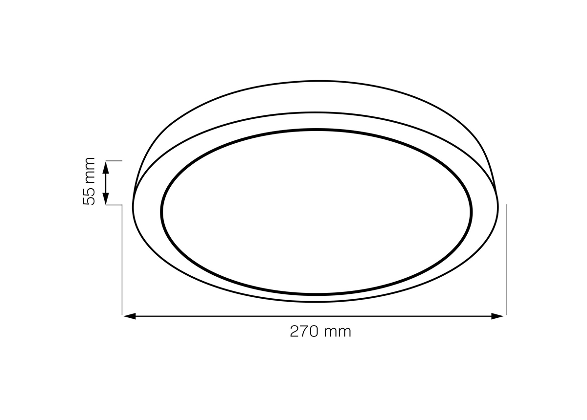 Plafondi Janus LED Ø 27 cm