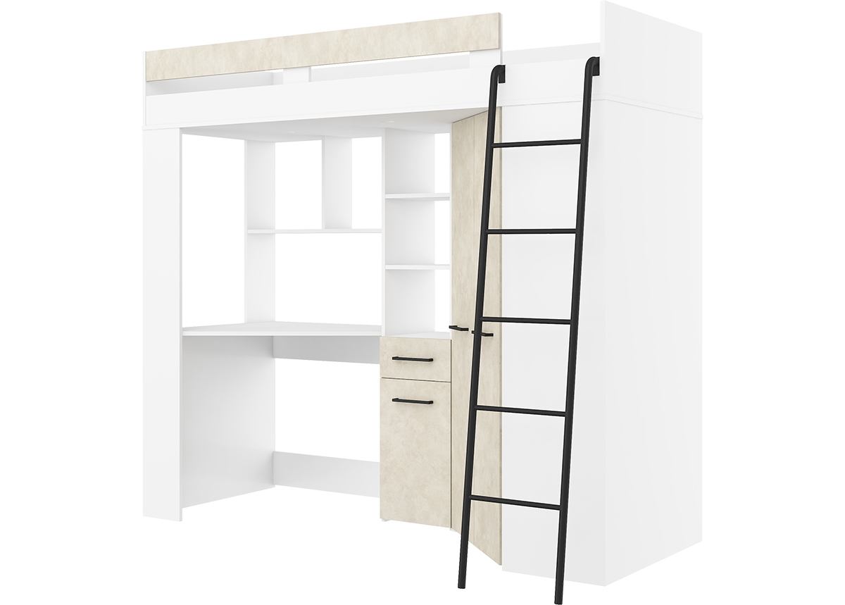 Parvisänky työpöydällä Floor 80x200 cm