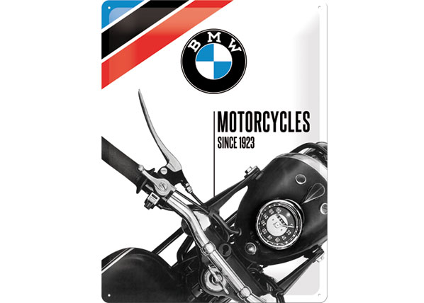 Retro metallitaulu BMW Motorcycles since 1923 30x40 cm