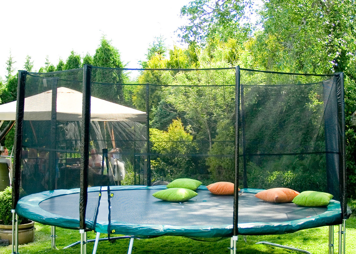 Turvaverkko 3,66 m trampoliiniin tolpilla