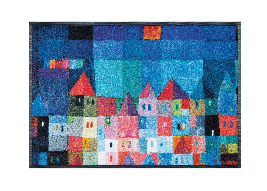 Matto COLOURFUL HOUSES 50x75 cm