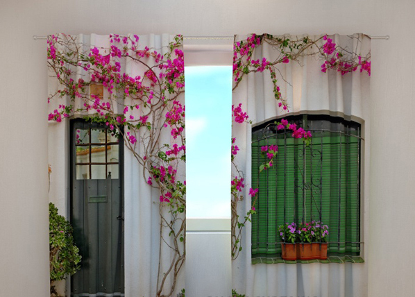 Pimennysverho FLOWERS ON THE WINDOW 240x220 cm